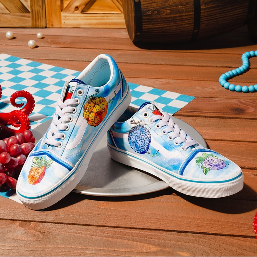 Vans x One Piece Devil Fruit Tru Old Sokol Shoes.